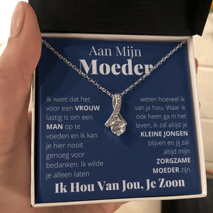 Dutch To My Mom Mother Gift Necklace From Son Birthday Christmas Gift Women Alluring Beauty Necklace 2022 New Dropshipping