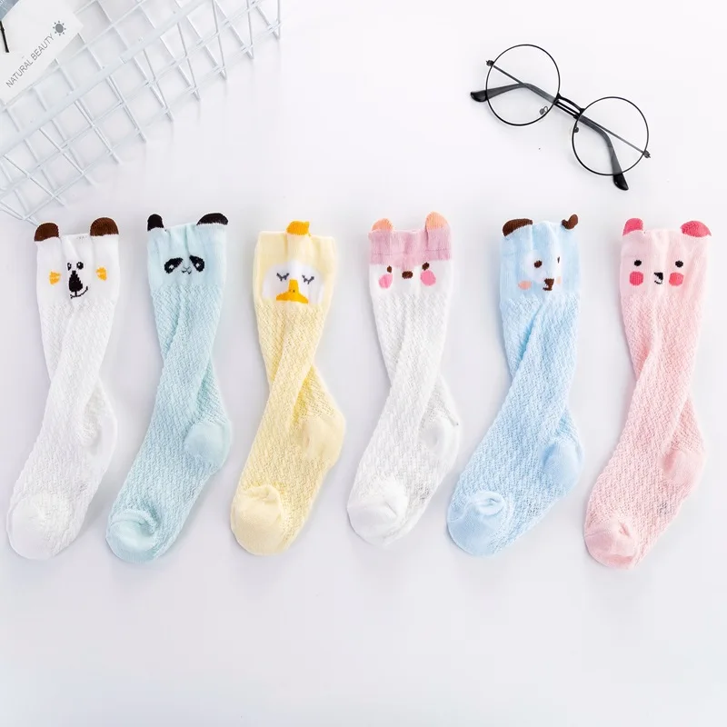 Summer Children's Socks Mesh Baby Air Conditioning Socks Mosquito Proof Floor Crawling Long Knee Pads Baby Cotton Socks