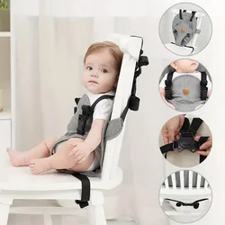 Travel Harness Seat For Baby High Chair, Safety Harness Chair Accessory For Baby Feeding, Portable Fabric Harness Toddler Chair