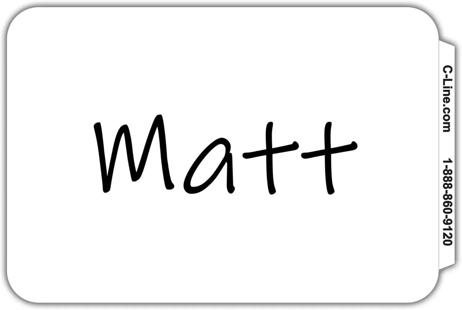 

Peel and Stick Name Badges, 3.5x2.25 In, 100 Pack