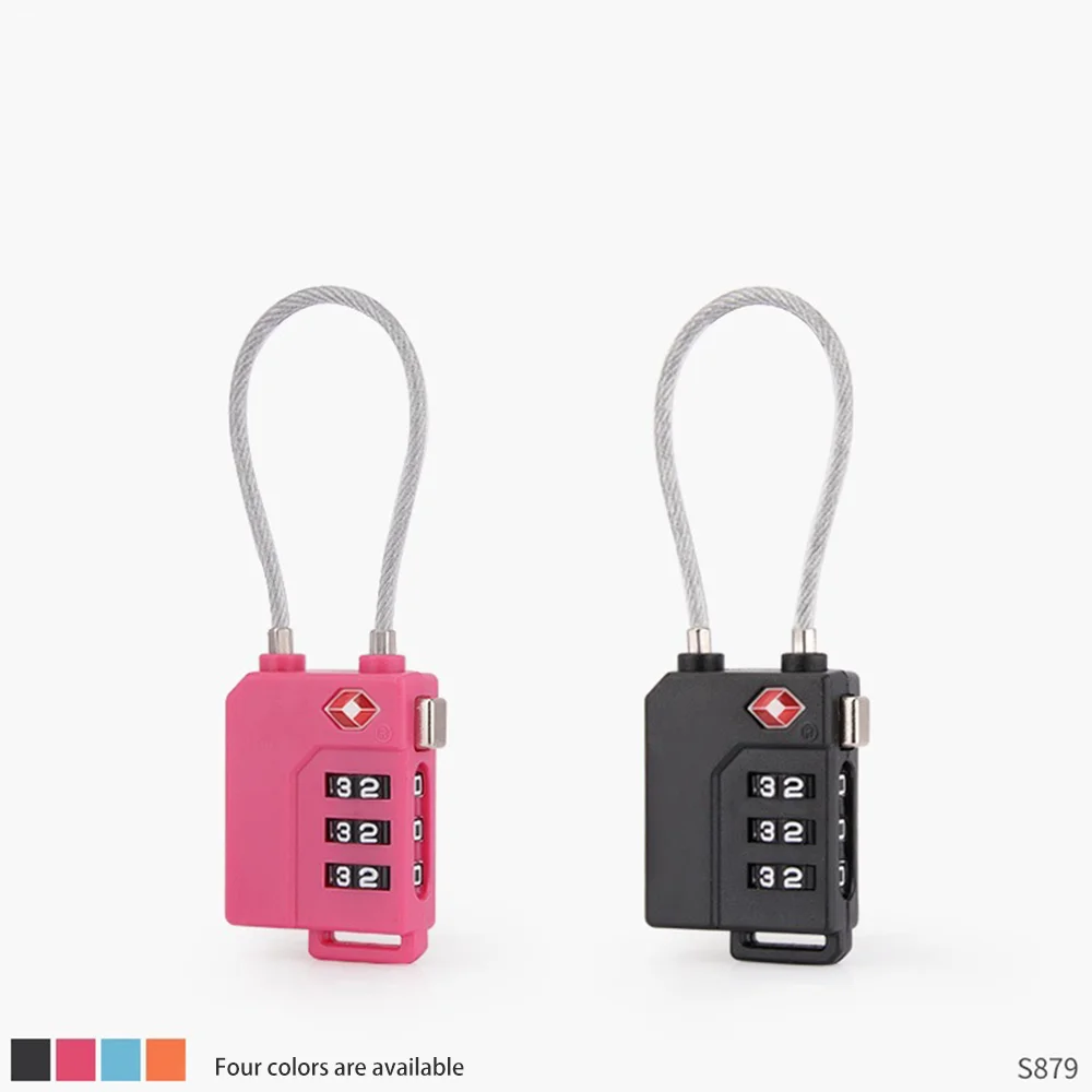 Accessori per borse con lucchetto a combinazione bella confezione per l'esportazione di conchiglie a bolle autentico lucchetto doganale tsa durevole