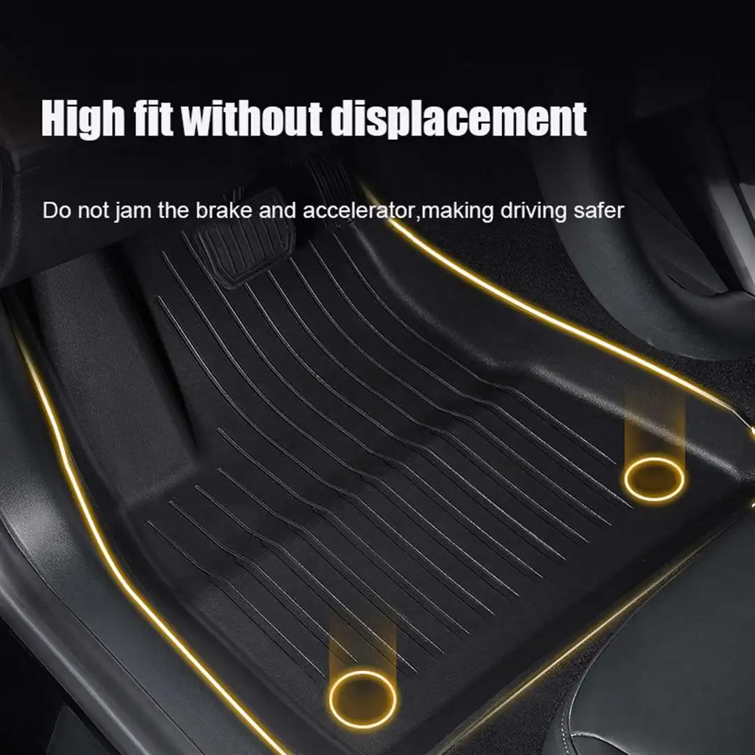 TPE Special double-layer carpet floor mats For Tesla Model 3 Foot pad Model Y right hand drive Blanket Modified accessories