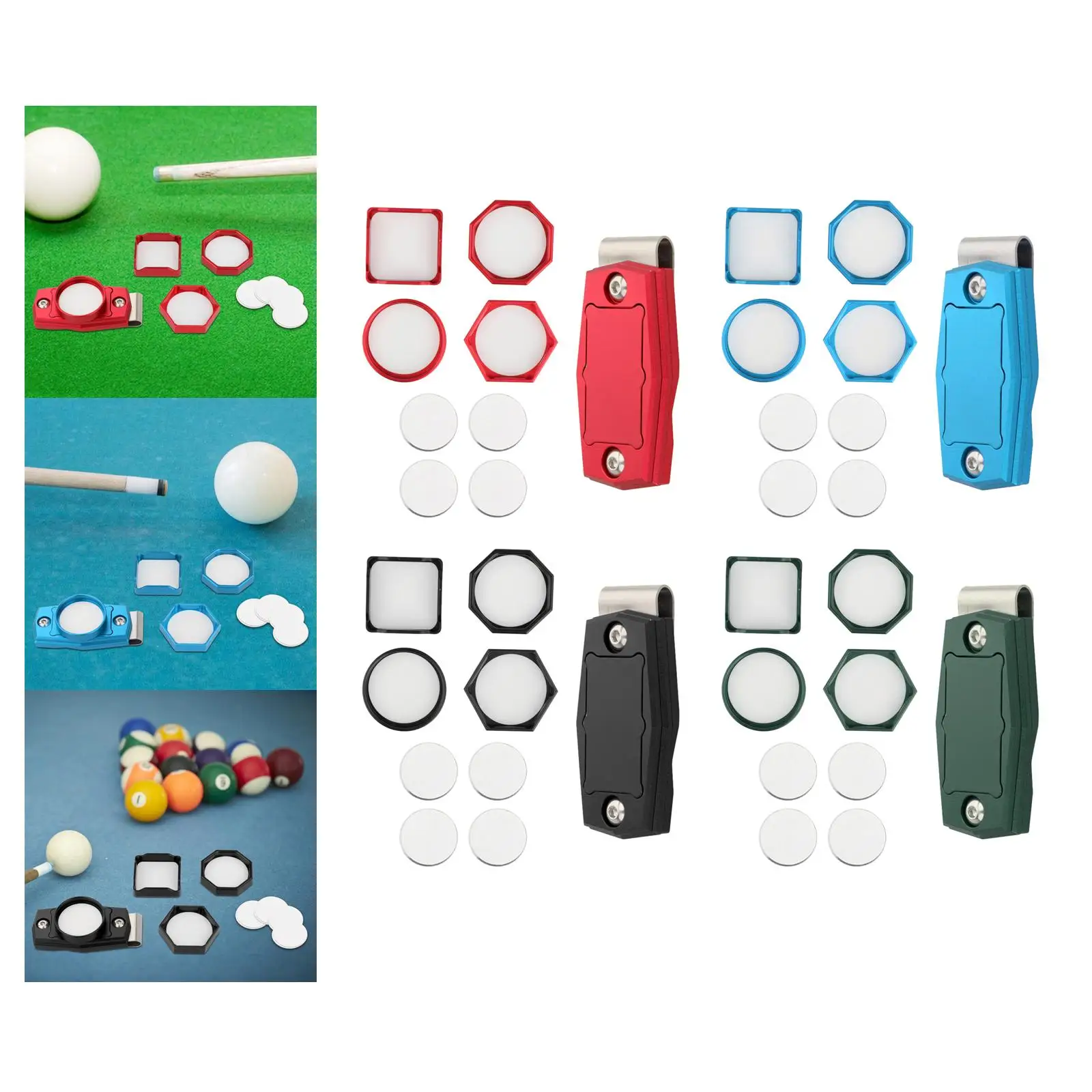 

Держатель для бильярдного мела, портативная переноска для мела с зажимом, металлические держатели для мела