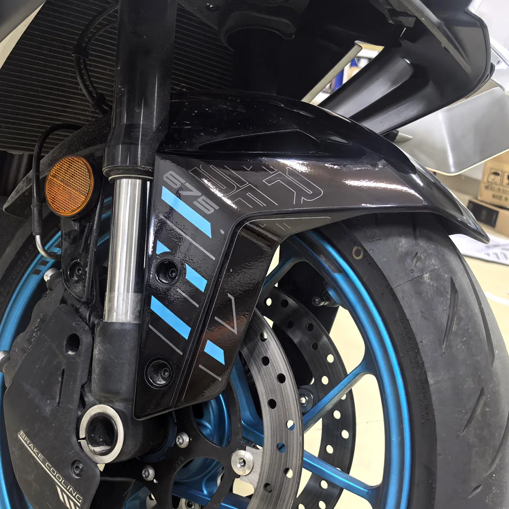 Motorcycle For 675SR-R 675SRR 675 SR R 675SR 2025 2026 Tank Pad Knee Fender Front Protection Stickers Decals Accessories
