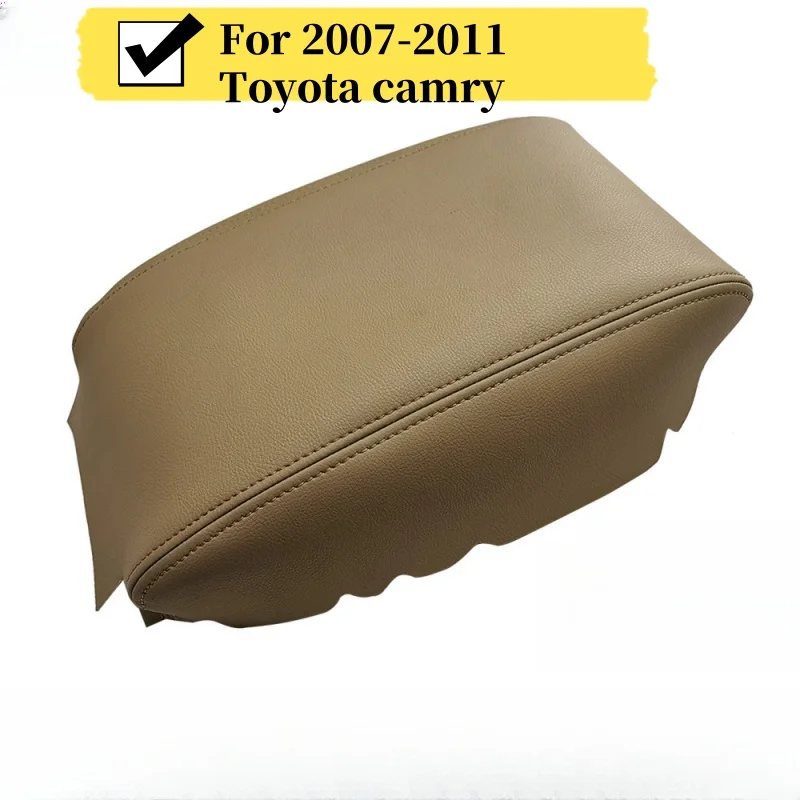 

Gloves Car Black Microfiber Leather Armrest cover Breathable Auto Interior For 2007-2011 Toyota Camry Cross Door Armrest Cover