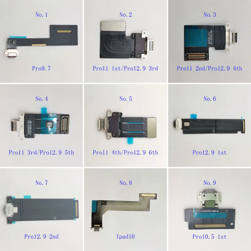 USB Charger Connector For iPad Pro 12.9 11 10.5 9.7 Inch 1st 2nd 3rd 4th 5th 6th 2022 2021 2020 2018 Charging Port Flex Cable carbon fiber car interior accessories for toyota corolla 2019 2020 2021 2022 2023 e210 gear panel window lifter switch kit refit