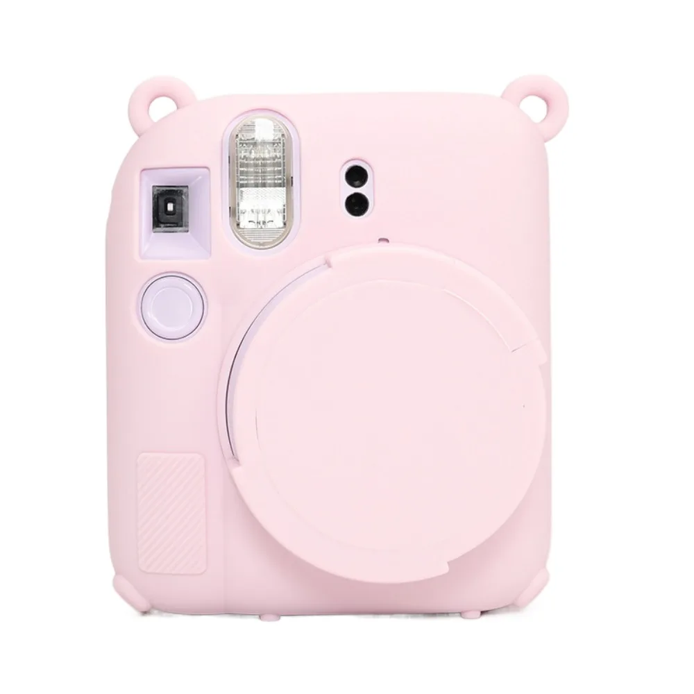 Soft Silicone Cover Solid Color with Lens Protector Protective Sleevee for Fijifilm Film Instax Mini 12 mini12 Armor
