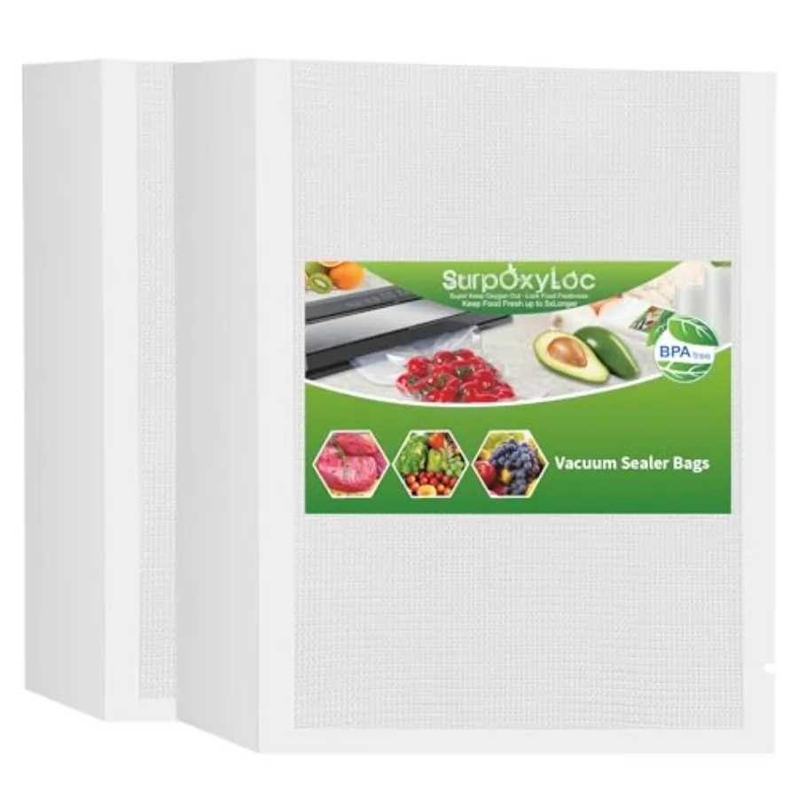

Пакеты для вакуумной упаковки продуктов объемом 200 галлонов (11x16 дюймов), без БФА, сверхпрочные, коммерческого класса, для су-вид, универсальные
