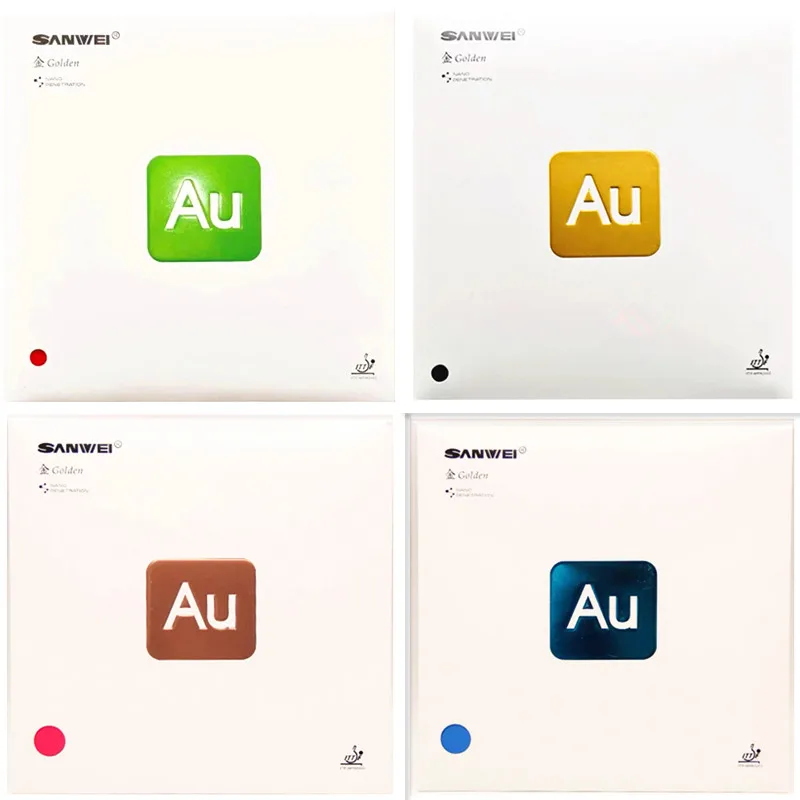 

SANWEI AU Golden Table Tennis Rubber Control Loop Lightweight SANWEI Ping Pong Sponge