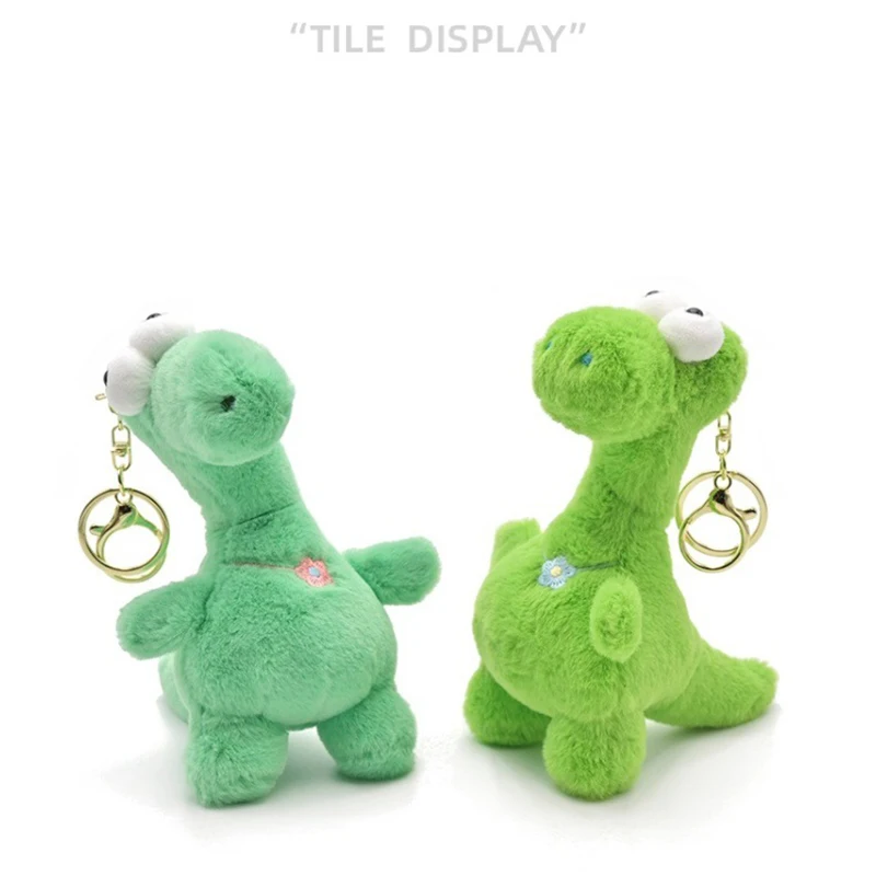 Cartoon Cute Twisted Dragon Plush Keychain Fun Neck Twistable Toy Cute Dinosaur Plush Doll Backpack Pendant Kids Birthday Gift