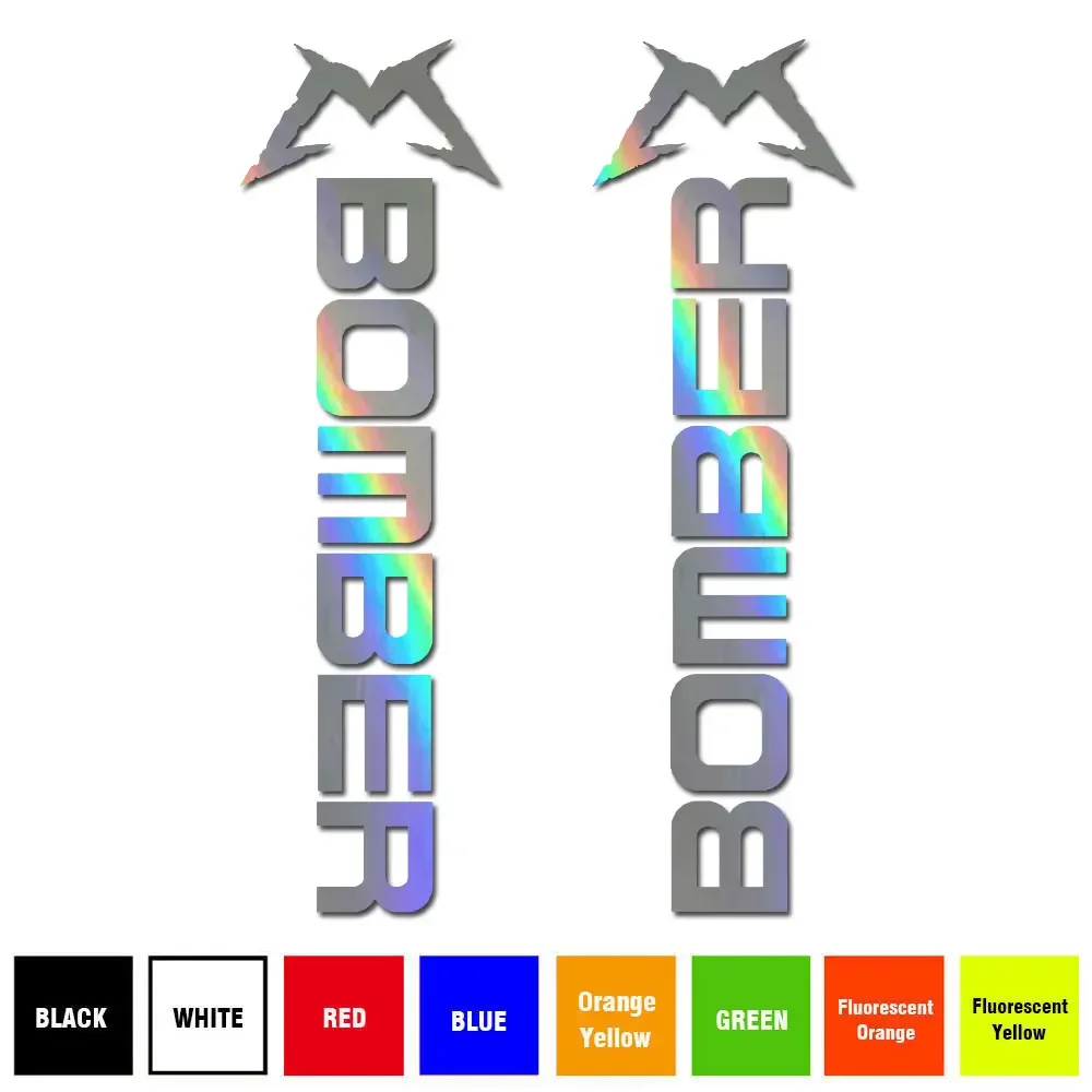 For Marzocchi Bomber Horizontal Style Bike Fork / Suspension Graphic Decals/Stickers (Choose Colors)