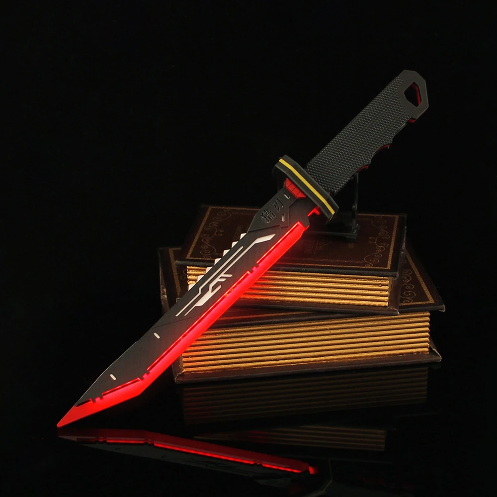 40 cm Naraka Bladepoint Waffe Hunter Blade Spiel Peripherie Lade Lumineszenz Acryl Modell Prop Ornament Handwerk Geschenk Spielzeug Jungen