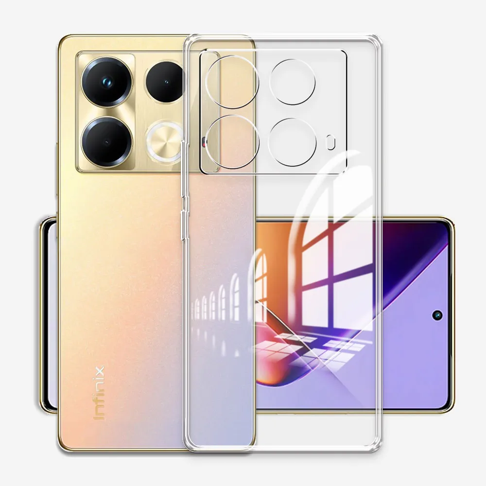 For Infinix Note 40 Pro+ Plus Case Silicone Soft Clear Shockproof Cover For Infinix Note 40 Pro 4G 5G Phone Case or Note40 Coque