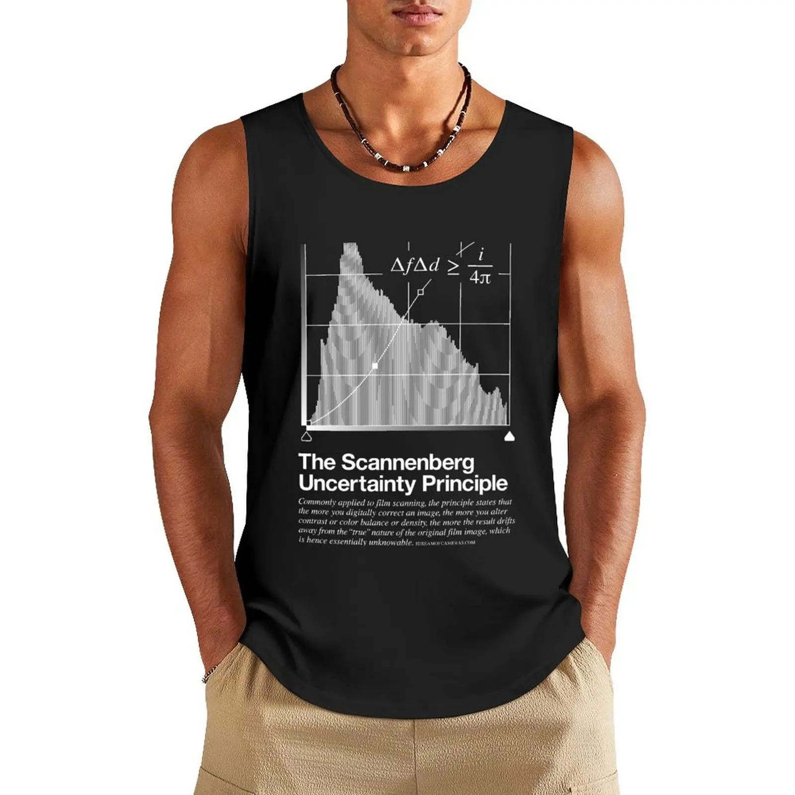 

The Scannenberg Uncertainty Principle Tank Top cool things Male vest men clothings T-shirt men