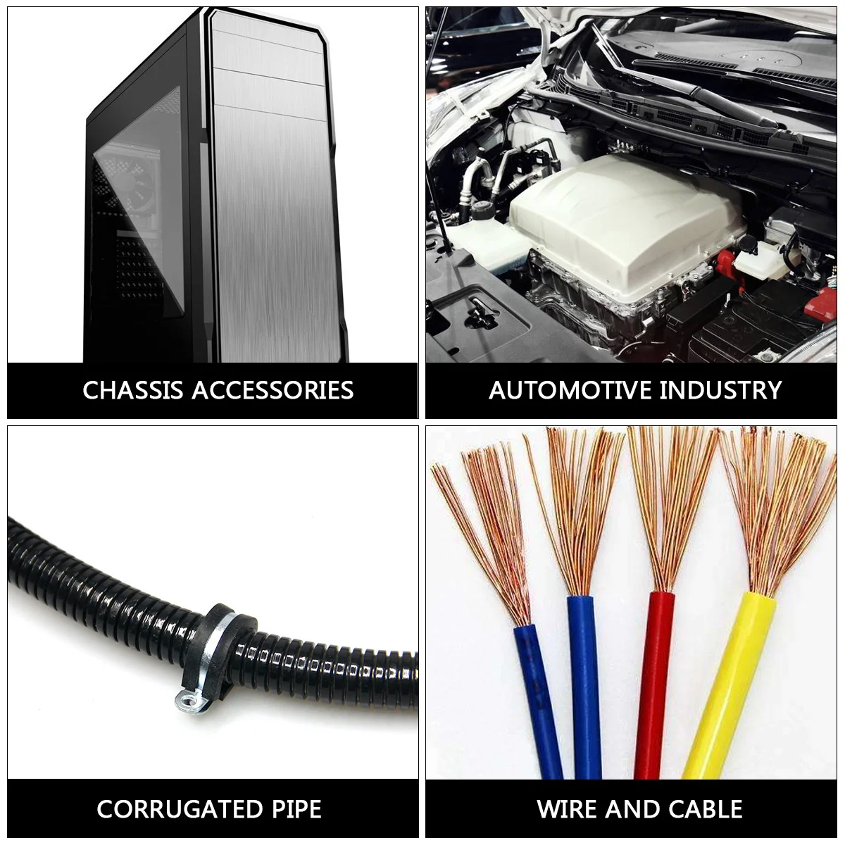 

12Pcs R-Type Cable Clip Simple Design Wire Clamp Strong Hold Cable Organizer for Automotive Industrial Marine Residential Use