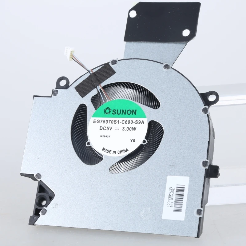 Ventilador resfriamento CPU GPU para laptops para OMEN 7/8 16-B 16-C TPN-Q265 TPN-Q267 DC5V 4Pin Coolers Fan