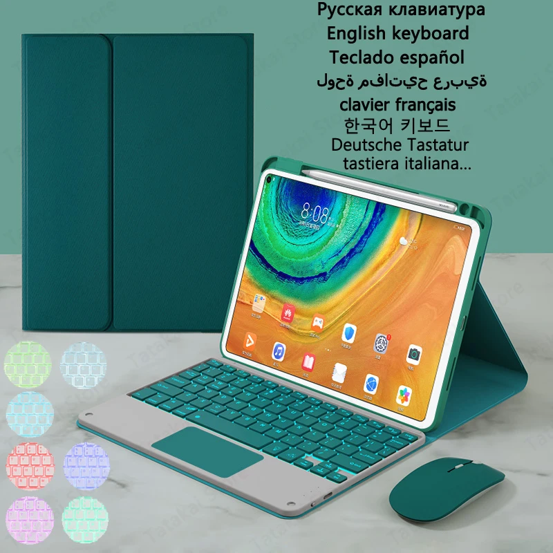 Backlit Touchpad Keyboard Case for Xiaomi Pad 6 Case Keyboard Fabric with Pen Holder Cover for Xiaomi Pad 6 Pro 2023 MiPad 6 11