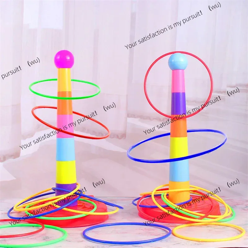 Kids Ring Toss Game, Stacking Toys for Indoor Outdoor Family Party Activities, Early Learning Gift