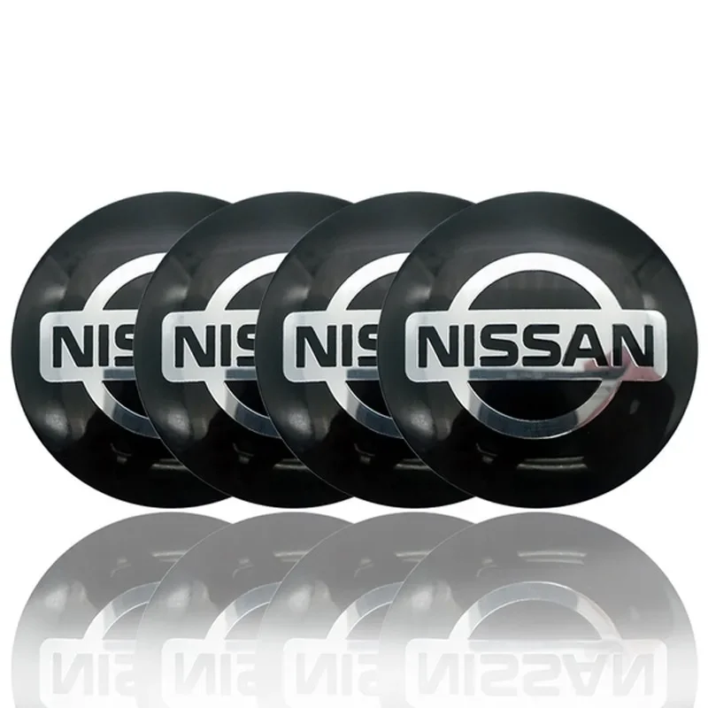 4pcs 60mm 65mm Car Wheel Hub Center Sticker for Nissan Qashqai J10 Leaf Juke Patrol Micra X Trail Tiida Navara Nismo Note Teana