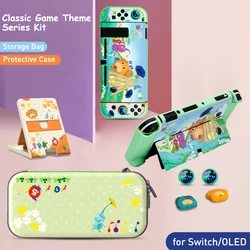 For Nintendo Switch OLED Storage Bag Pikmi Style Colorful Protective Carrying Case Shell Cover Nintendo Switch Game Accessories