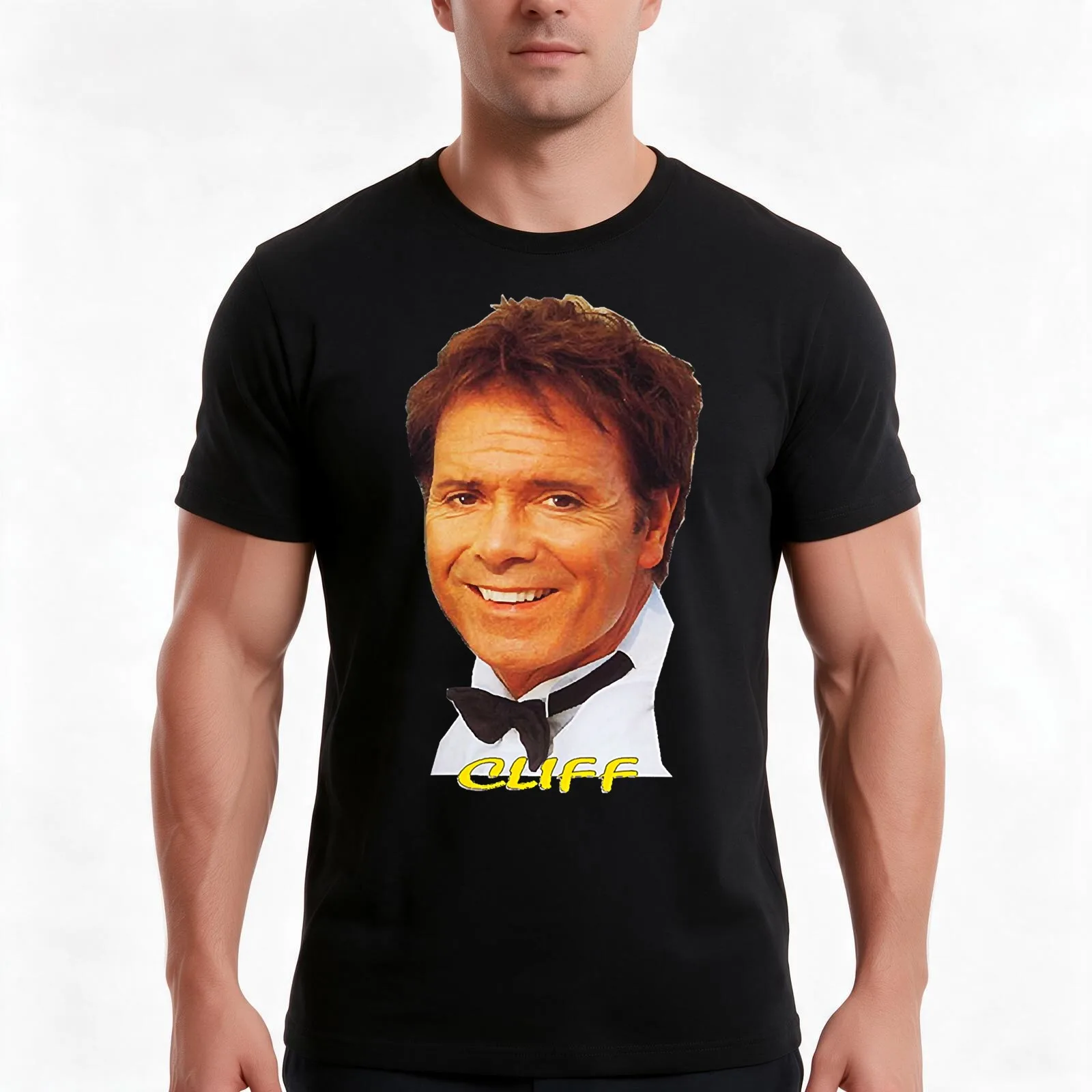 Cliff Richard Funny Gifts Gift For Music Fans T-Shirt Summer Casual Cotton Tee Oversized Streetwear Tops Unisex Men Women