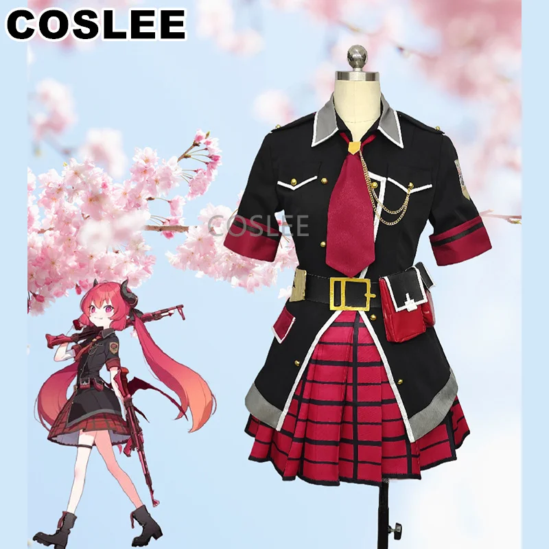 COSLEE Blue Archive Akashi Junko Cosplay Costume Game Suit Lovely Uniform Dress Halloween Carnival Party Outfit Customized New