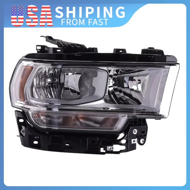 

Free Shipping Car Headlights Fit For 2019-2024 Ram 2500 Headlights With Light Bulbs Automotive LED Lights Automotive Accessories