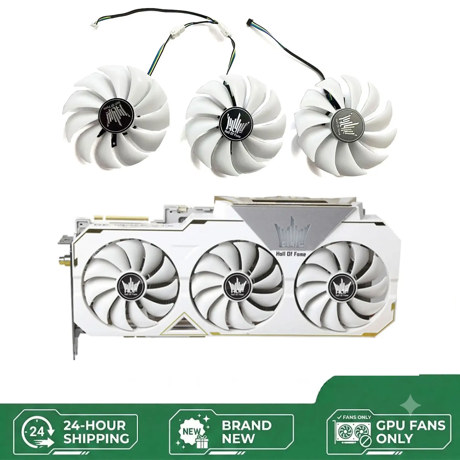 NEW Suitable for GALAX RTX 2080Ti HOF RTX 2080 Ti graphics card cooling FD9015U12S 87MM 4PIN GPU FAN
