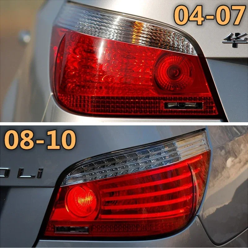 

Red/Clear DRL Bar Tail Lights Brake Lamps for 2004-2010 BMW E60 520 523 525 528 530