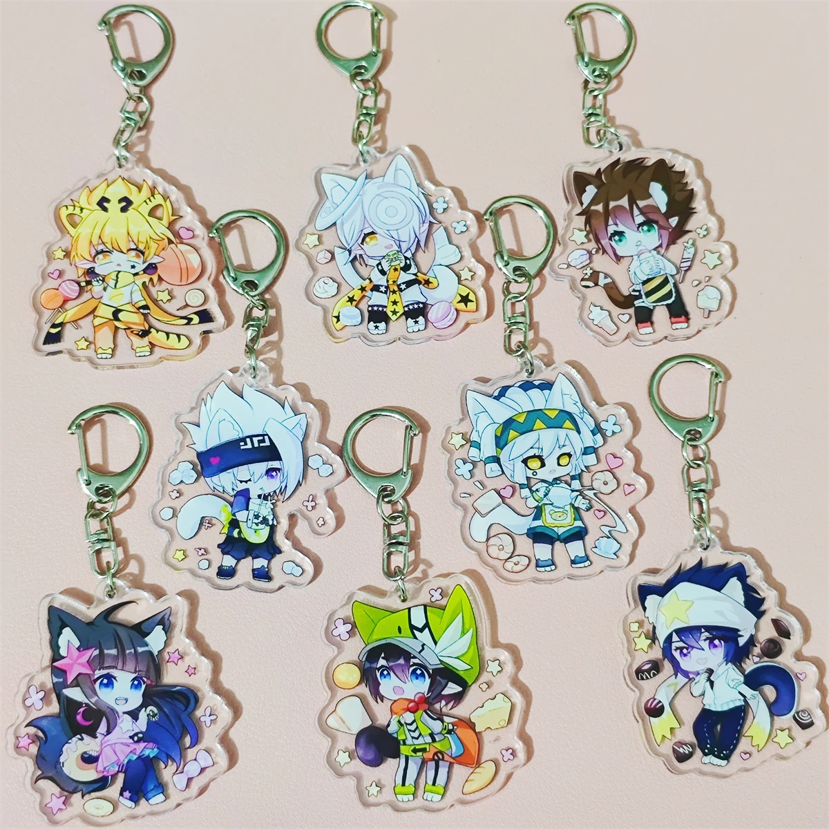 Anime GOODS Acrylic Keychain cute y2k aotu world for bag keys car key bag backpack collection display accessories