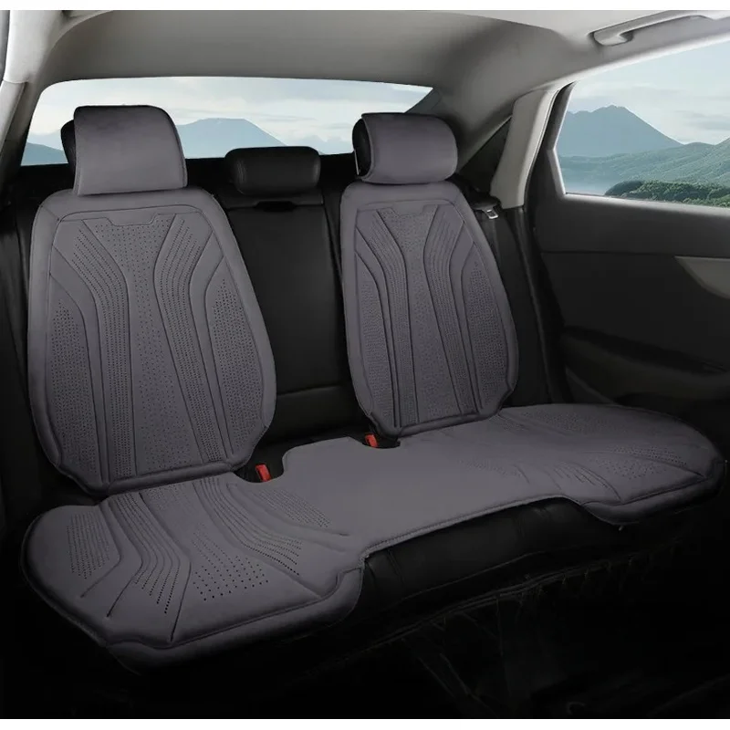High Quality Perforated Suede Cushion Unit, Universal Breathable Luxury Design, Sedan SUV Applicable, Built With Latex Material,