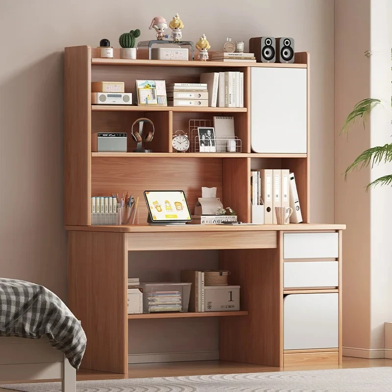 

Solid wood desk Student home bedroom study writing table Des