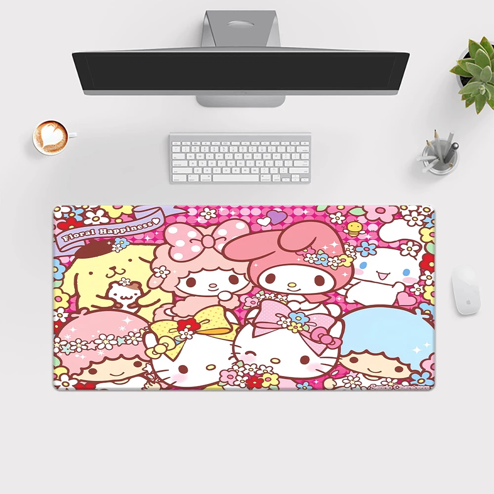 Large Mousepad Sanrio Cinnamoroll Mouse Pad Keyboard Gaming Accessories Mouse Mats Game Office Computer PC Gamer Laptop Desk Mat