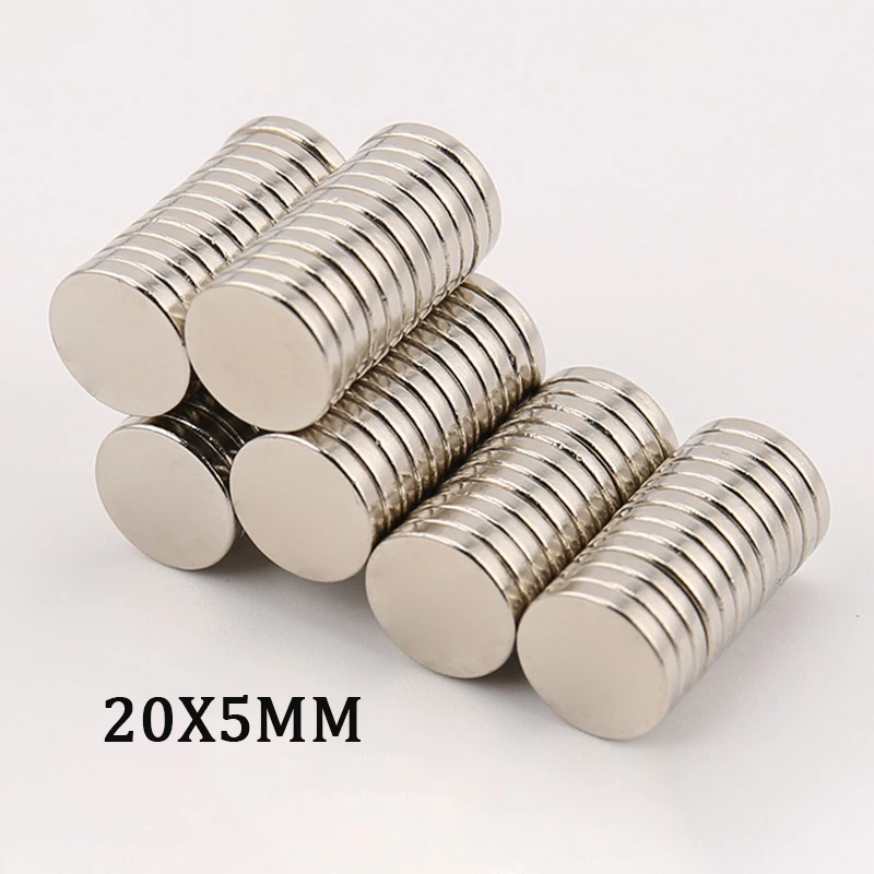 2/5/10/20/30Pcs 20x5 mm Magnetic Rare Earth Neodymium Magnets 20mmx5mm Super Strong disc Magnet  20x5mm strong magnet 20*5 mm