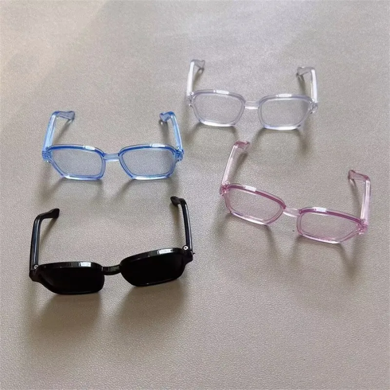 Fashion Doll Glasses High Quality Mini Toys Cute Eyeglasses Square Frame 20cm Cotton Dolls Cool Idol Star Accessories Decoration