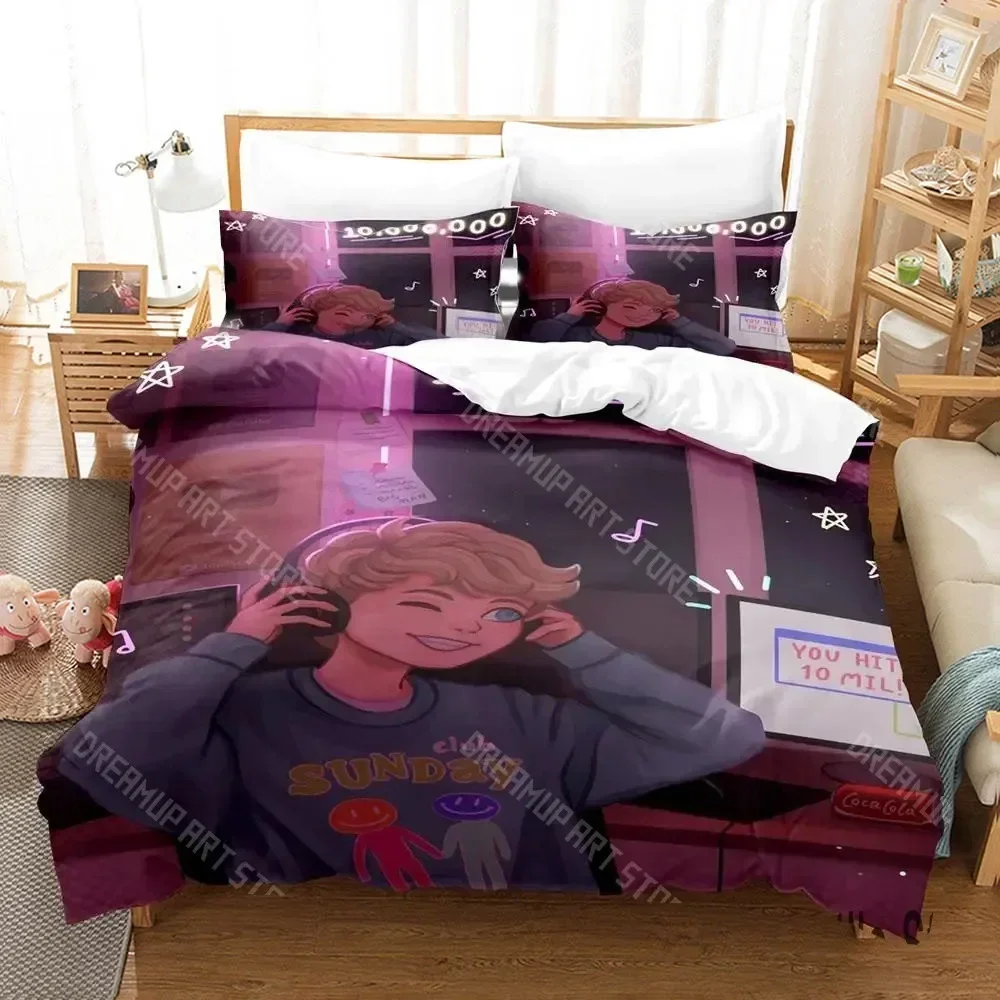 2026 Tommyinnit Sunday Club Bedding Set Single Twin Full Queen King Size Bed Set Aldult Kid Bedroom Duvetcover Sets