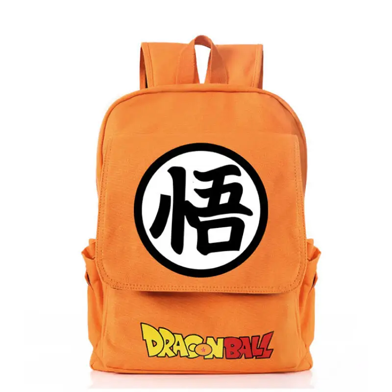 حقيبة ظهر Dragon Ball Z حقيبة ظهر Son Goku على كلا الكتفين حقيبة ظهر كرتونية للطلاب حقيبة ظهر من القماش مطبوعة في الهواء الطلق هدية