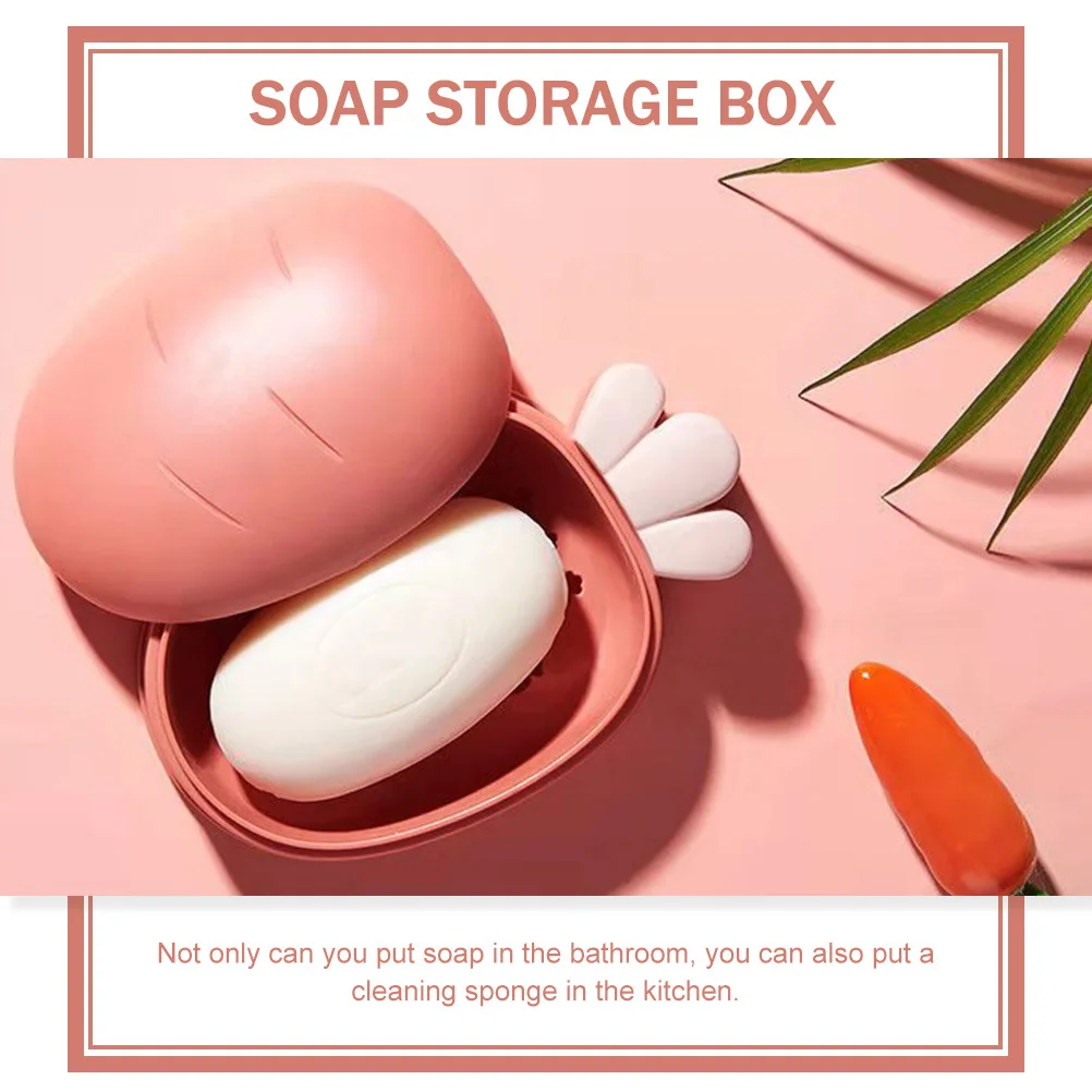 

2Pcs Double-Layer Soap Storage Boxes Superior PP Material Soap Holders Draining Containers for Home Bathroom Kitchen Use