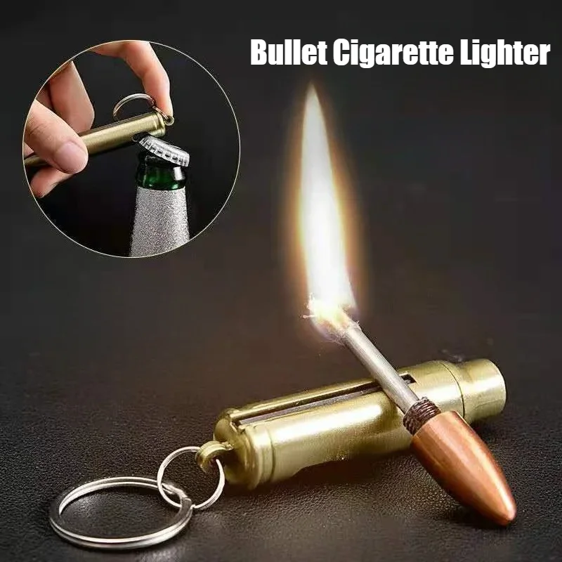 

New 10000 Matches Windproof Bullet Coaloil Igniter Open Flame Match Lighter Metal Smoke Cigarette Lighters & Smoking Accessories