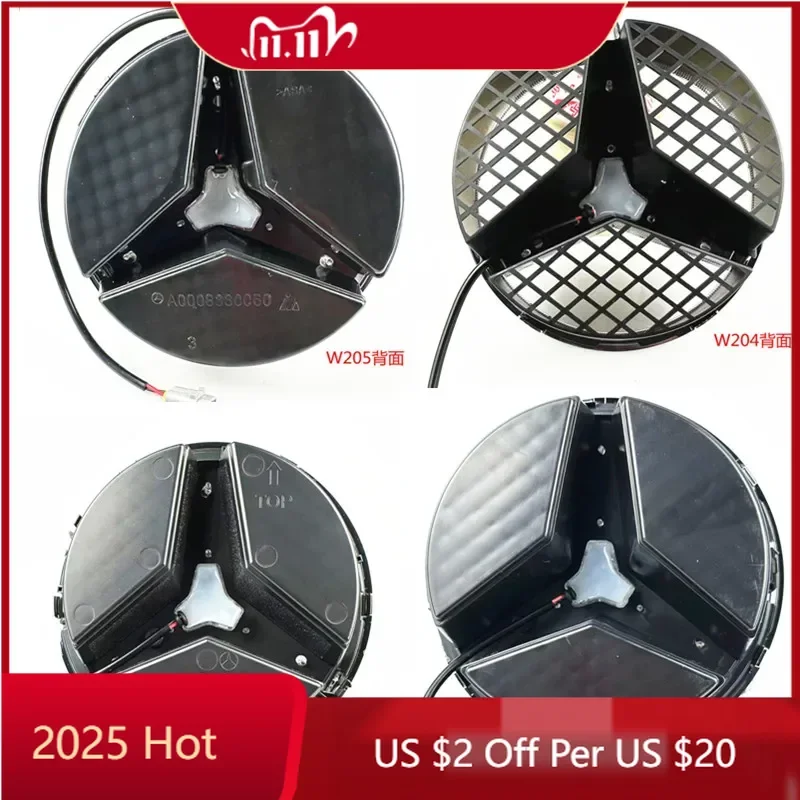 Emblema anteriore a griglia LED stile Grid per Mercedes Benz W205 W212 W213 W204 ML W166 CLA C117 A W176 W177 C W204 E GLK X