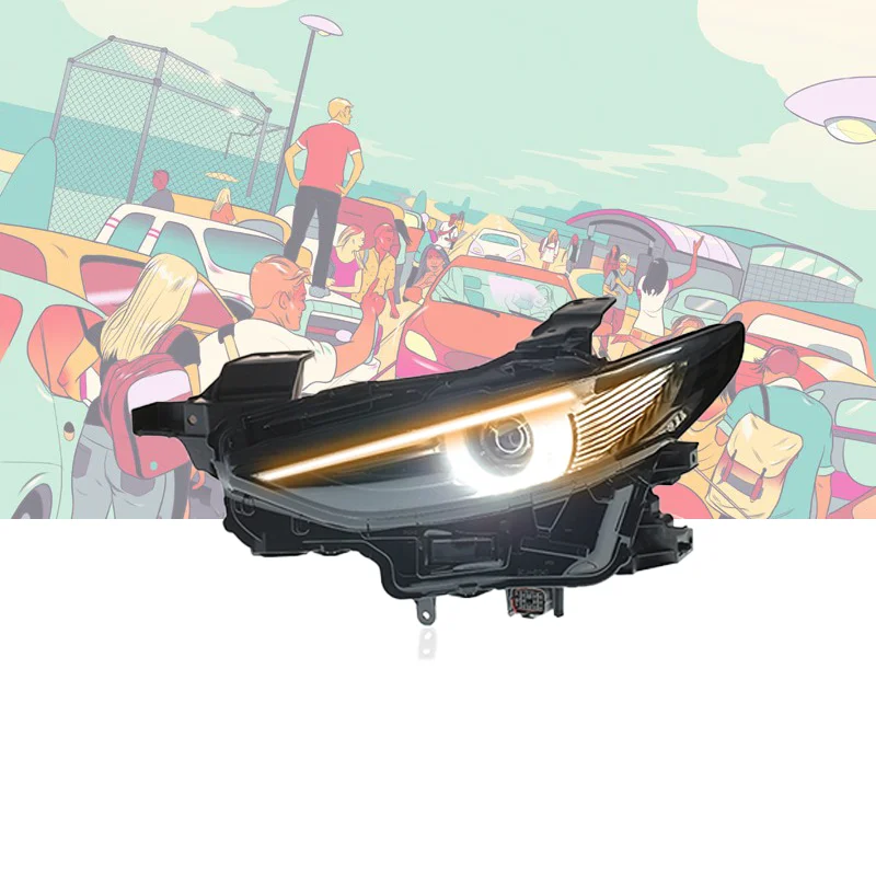 

For Mazda Axela 2020-2022 Modified Headlight LED Headlight Assembly Car Accessories Auto Headlamp