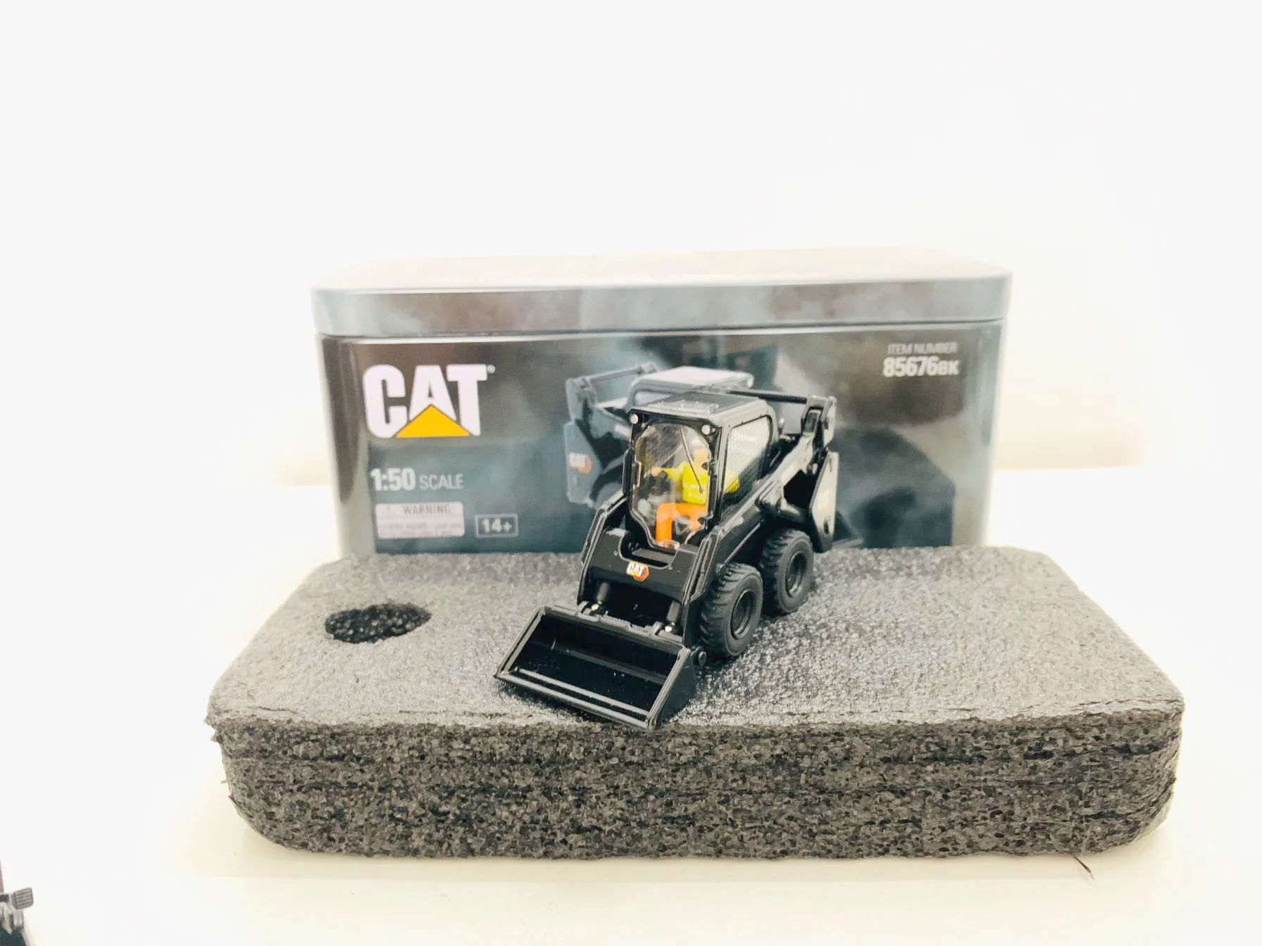 DM 242D3 Skid Steer Loader Special Black Finish 1:50 Scale Metal By DieCast Masters 85676BK Collectible Model New in Box