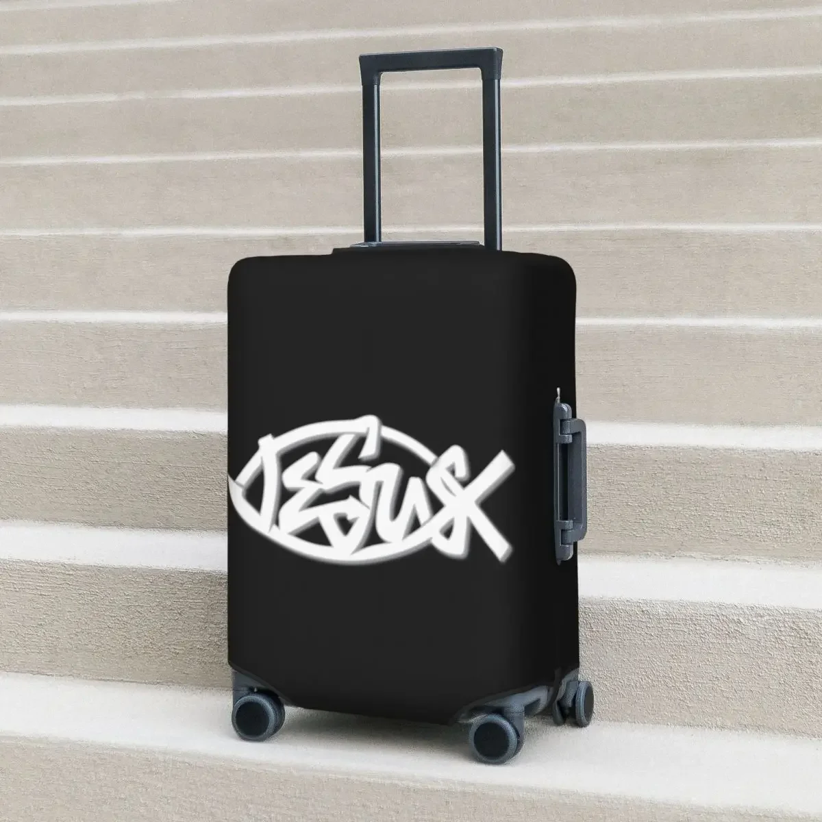 Graffiti Suitcase Cover Fashion Vacation Business Elastic Luggage Case Protection Travel Luggage Cover Dust Proof