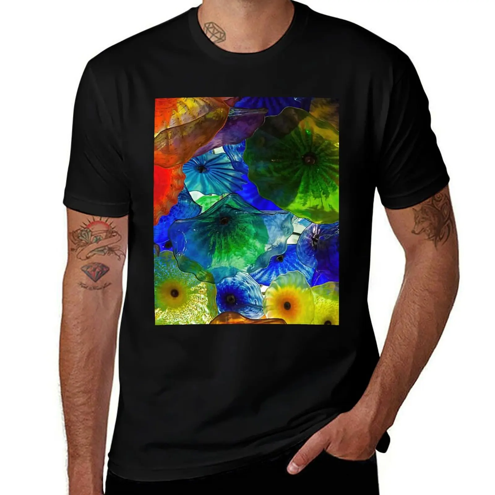 

cotton man Bellagio, shirts graphic man flower display, Vegas Las t T-Shirt T-Shirt 100% tshirt tshirt glass Ornamental