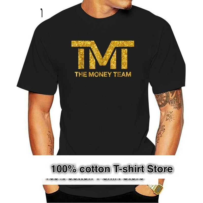 2024 Fashion summer Tshirt  100% Cotton Creative Graphic TMT The Money T Shirt Team Golden