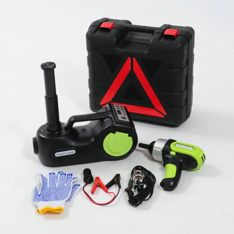 3 In 1 Multifunctional  Vehicle Lifting Jack Built-in Air Compressor  Wrench Auto Tire Maintenance Repair Tool K