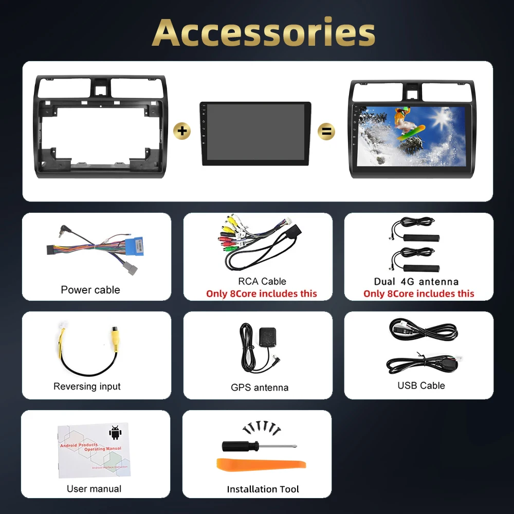 Podofo AI صوت 10.1 ''راديو السيارة لسوزوكي سويفت 2005-2010 سيارة ذكية الوسائط المتعددة Carplay أندرويد سيارة واي فاي نظام تحديد المواقع ستيريو السيارة #6