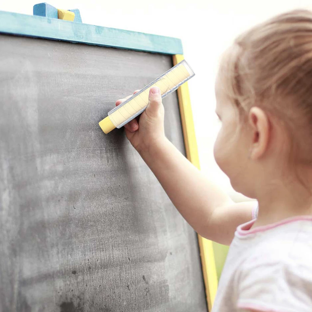 

Dustproof Chalk Cover Transparent Set Storage Case School Supplies for Kids Plastic Child
