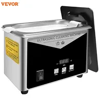 VEVOR 800ML Household Digital Ultrasonic Cleaner 30W Stainless Steel Bath Ultrasound Washing for Watches Jewelry Coins