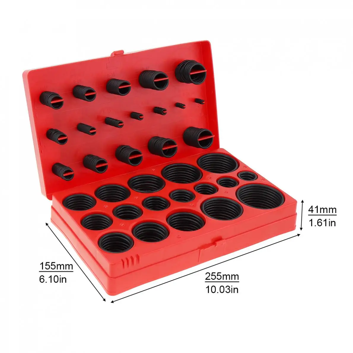 

419pcs Sealing ring repair box Rubber Seal O-Ring Assortment Plumbing ORing Universal Metric Kit with A Plastic Tray